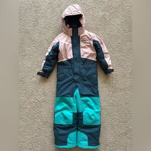 Columbia Pink and Teal Snowsuit like new